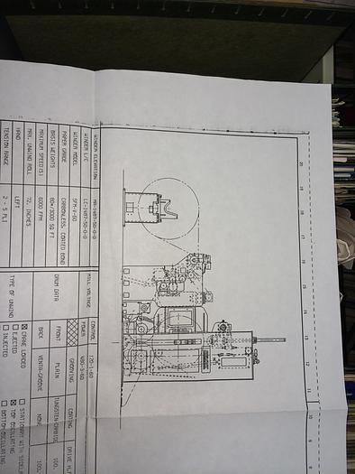 Used Beloit Winder 116"x30" Drums #32457