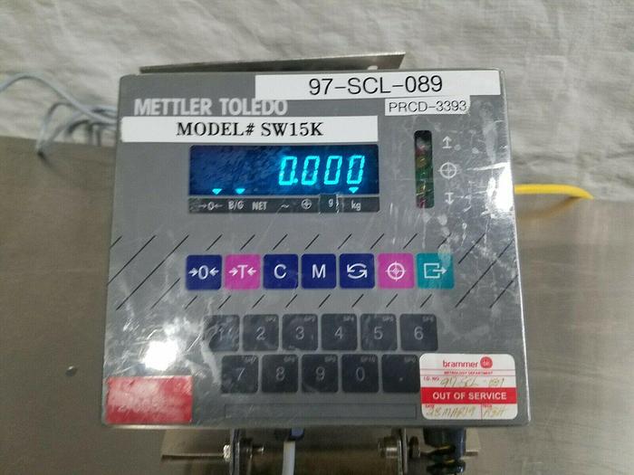 Used Mettler Toledo Speed Weigh Scale Model SW 15kg Stainless Steel Food Medical