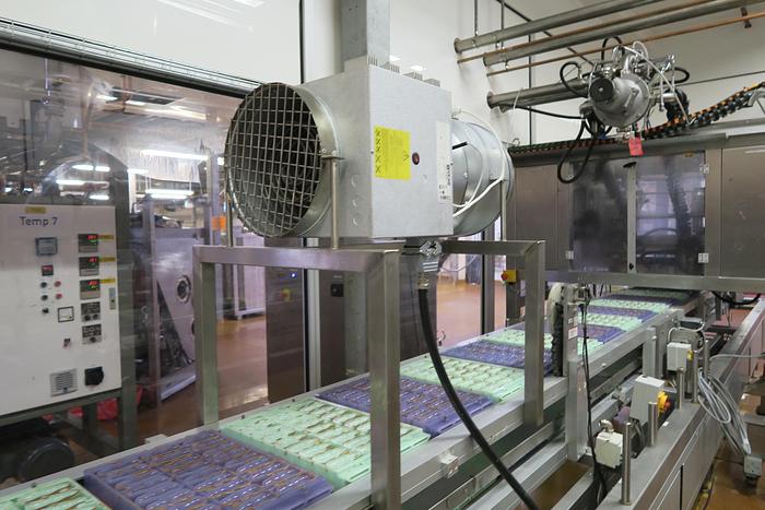 Used Aasted Frozen Cone Chocolate Moulding Line