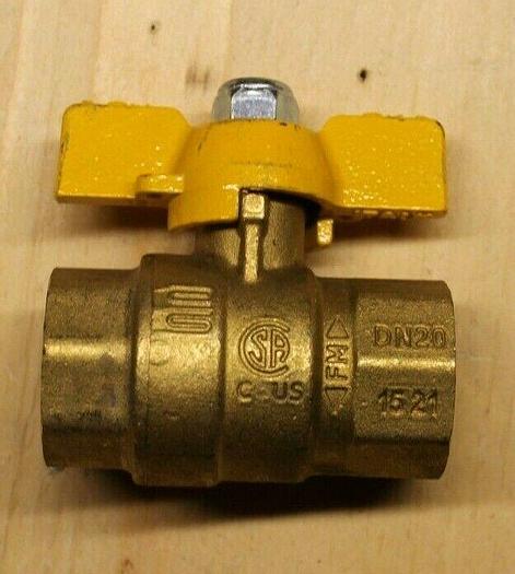 (Lot of 4) IFM SHUT OFF VALVE 3/4BSPT BRASS PN40 DN20 NOS GHA-109