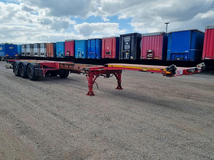 Used 2011 BROSHUIS MFCC 3 AXLE CONTAINER CHASSIS MULTI ALL CONNECTIONS TUV BELGIUM 6-12-2022