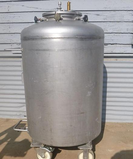 Used Tank, 92 Gallon, S/st, 28" X 30", Jkt, DT/DB, C #S743586
