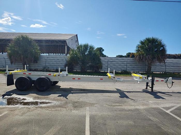 Used 2008 CFS TA EB Extendable 40k lb 40ft Pole Trailer - 80082