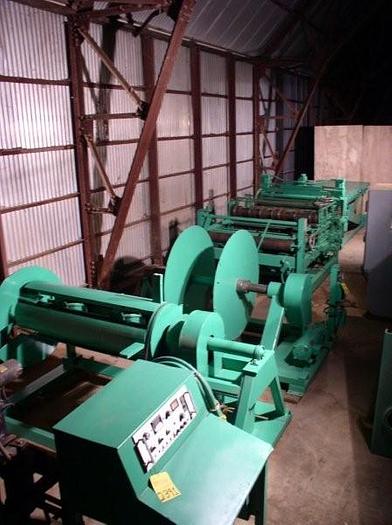 Used 14 Ga x 54" WELTY-WAY Model F48 Cut-To-Length & Slitting Line; 10,000 lb. Coil Capacity