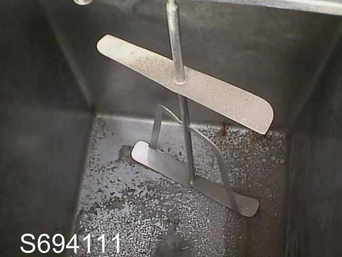 Used Tank, 280 Gallon, S/st, (2) 29" X 27" X 43", 1/2 HP Agits, #S694111