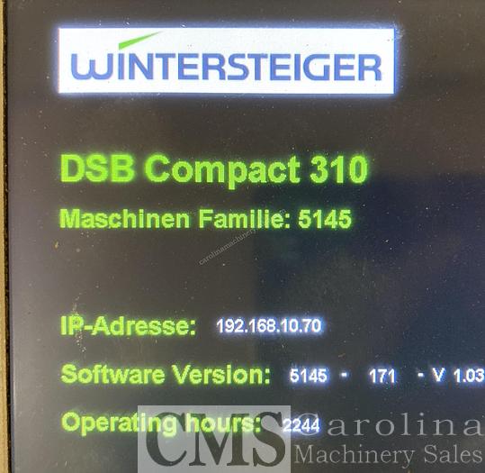 Used 2016 Wintersteiger DSB Compact 310