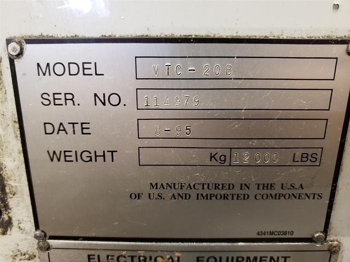 Used 1995 Mazak VTC20B
