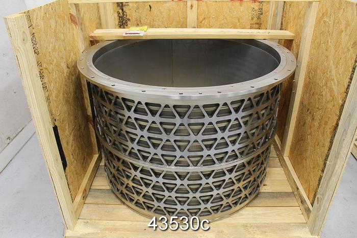 Unused GL&V MR48 V-Max Right Hand Flow Stainless Steel Pressure Screen Basket, .25mm Slots #43530