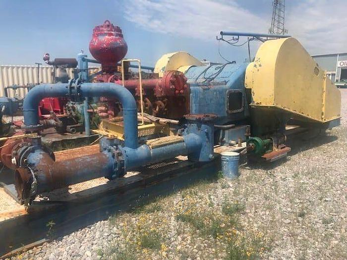 Used PZ-10 1300 HP Gardner Denver Triplex Mud Pump Pkg. powered by 2 GE-752 RSIA Traction Motors