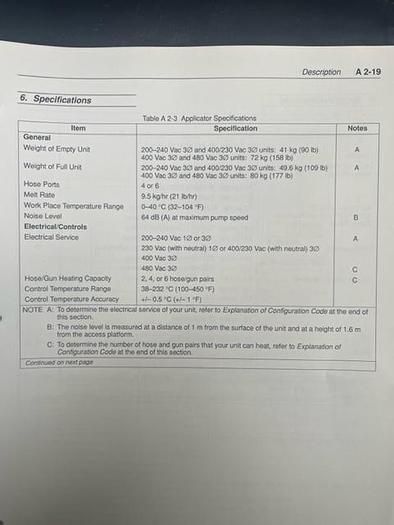 Used NORDSON  3500 VISTA GLUE TANK