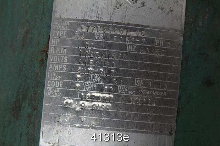 Used Lightnin XJ30 Top Mount Agitator, 3-Vane, 11" SS Propeller #41313