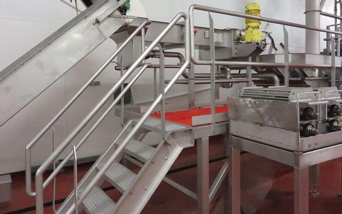 Used DUTCH TECSOURCE VEGETABLE WASHING AND STEAM BLANCHING LINE