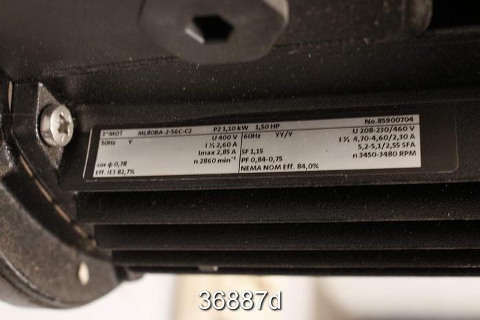 Unused Grundfos A98414811P113060262 High Pressure Pump, 1.25"x1.25" #36887