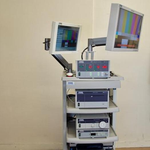 D'occasion COLONNE DE COELIOCHIRURGIE KARL STORZ AVEC DOUBLE ECRAN