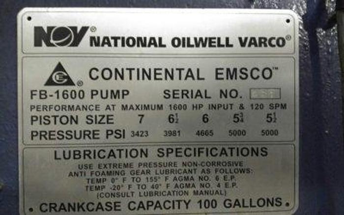 Used Mud Pumps 12P160