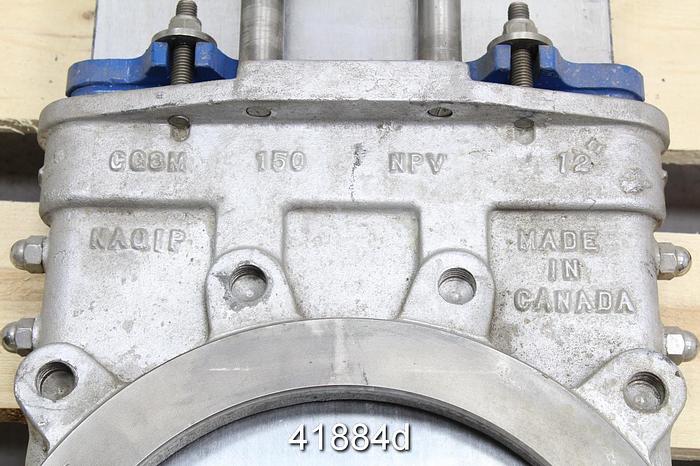 Used North Port Valves 12" Air Operted Knife Gate Valve #41884