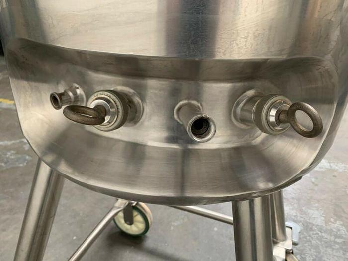 Used Walker 100 Liter Stainless Steel Jacketed Reactor 45 PSI