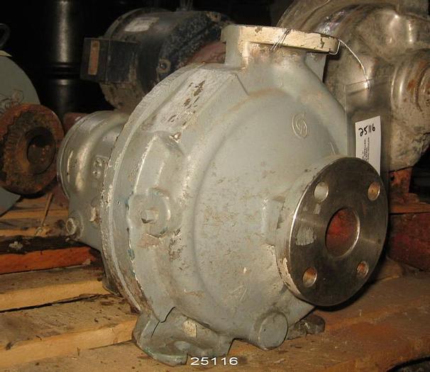 Used Goulds 3196 Goulds 3196, 1X1.5X8, Stainless Steel Casing, 5 Vane Impeller, 7" Diameter Impeller, Stainless Steel Impeller,  Stainless Steel Stuffing Box, Packing, St Power End #25116