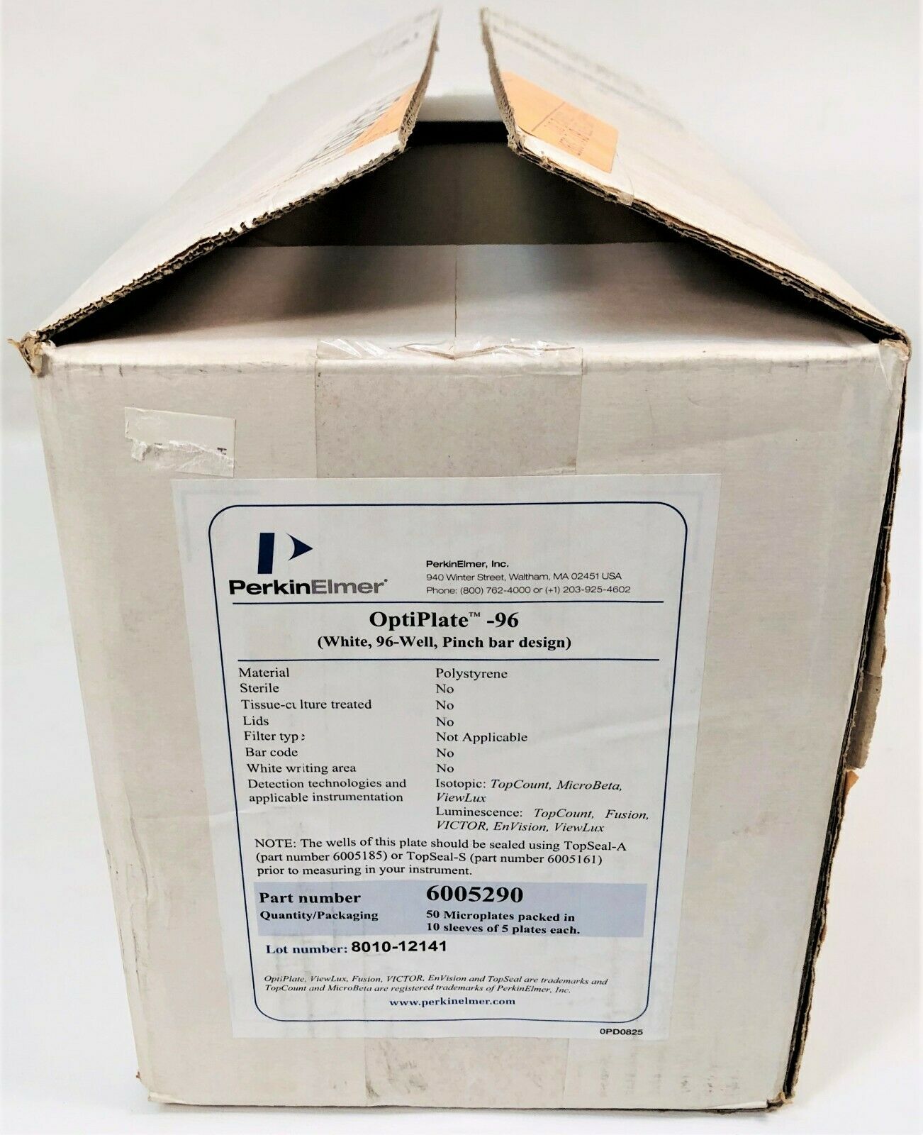 New open box Perkin Elmer OptiPlate96 Microplates (Lot of 73) for Sale
