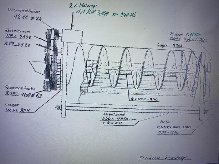 Used Karborundrollenschäler