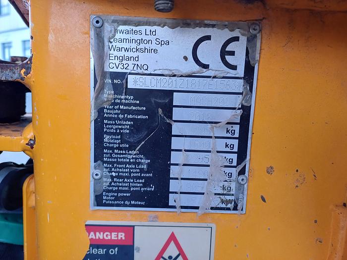 Used 1 Tonne High Tip Dumper