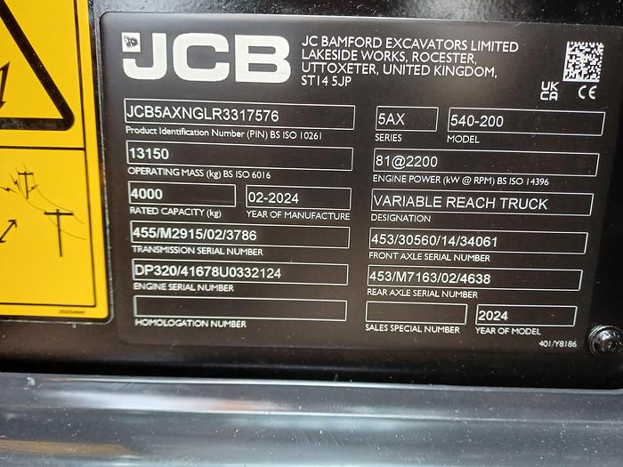 JCB 540-170 (2023 New/Unused)
