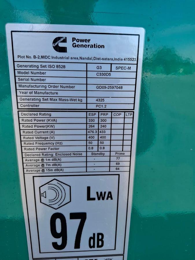 Cummins C330D5