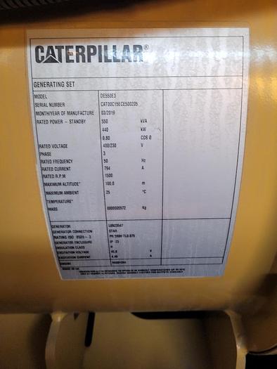 Used CAT 550KVA