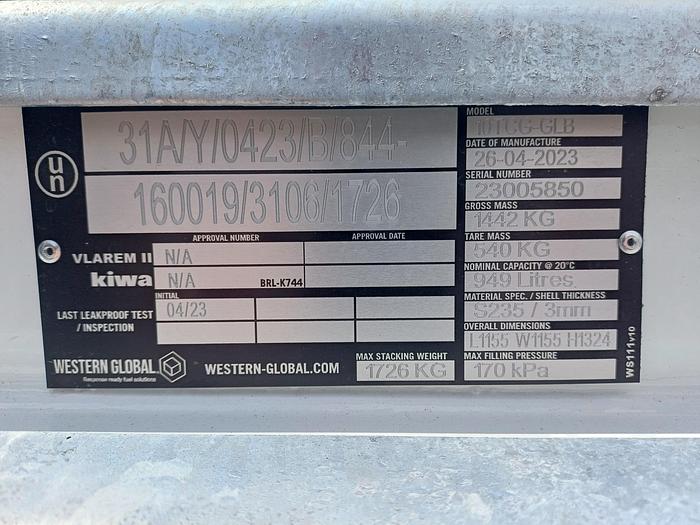 Western Bunded fuel tank – Model 10TCG