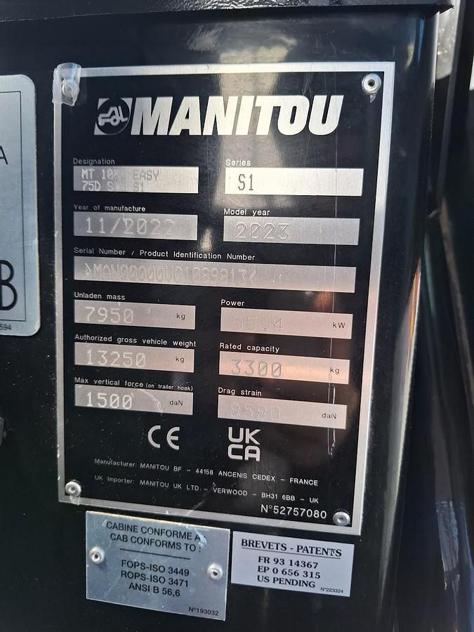 Used Manitou MT1033