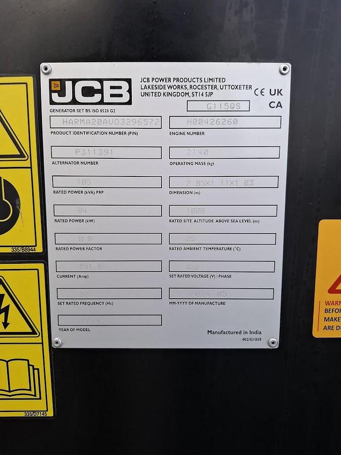 Used JCB G115QS