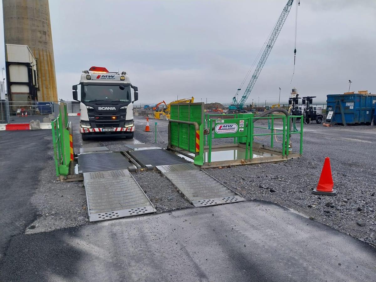 Cross Powered Wheel Wash System
