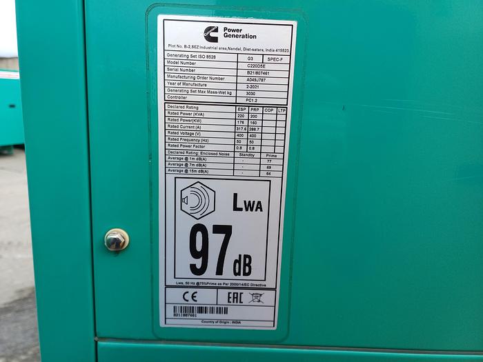 Used 2021 CUMMINS C220D5E