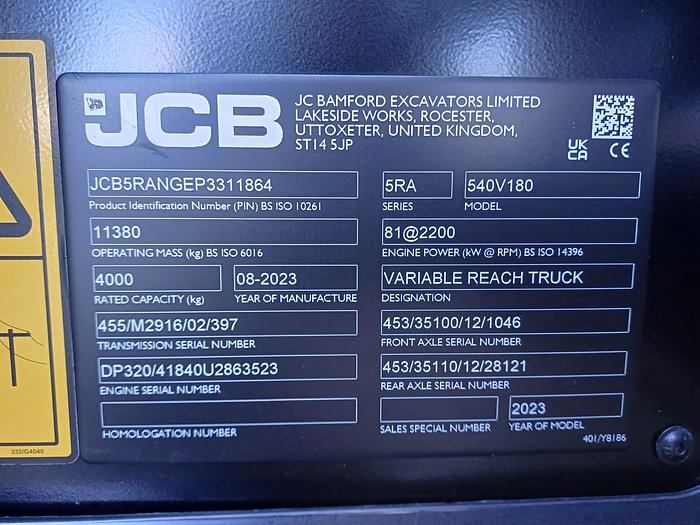 JCB 540-180 - 18M Reach