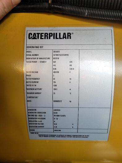 Used CAT 550KVA