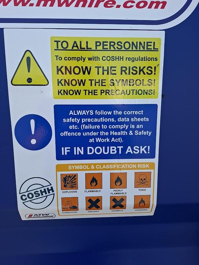 9FT COSHH STORE