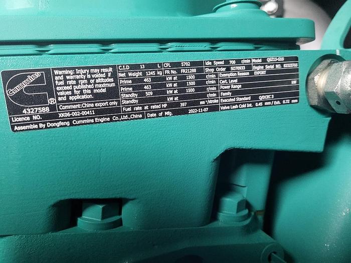 C550D5 Cummins 13LTR Engine