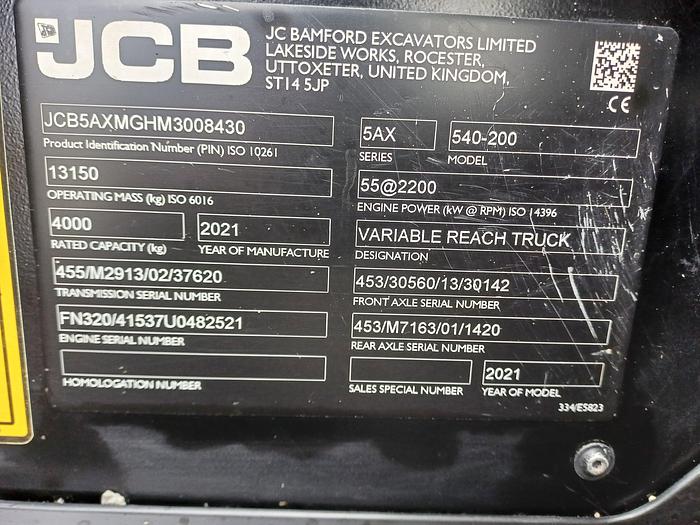 Used JCB 540-200