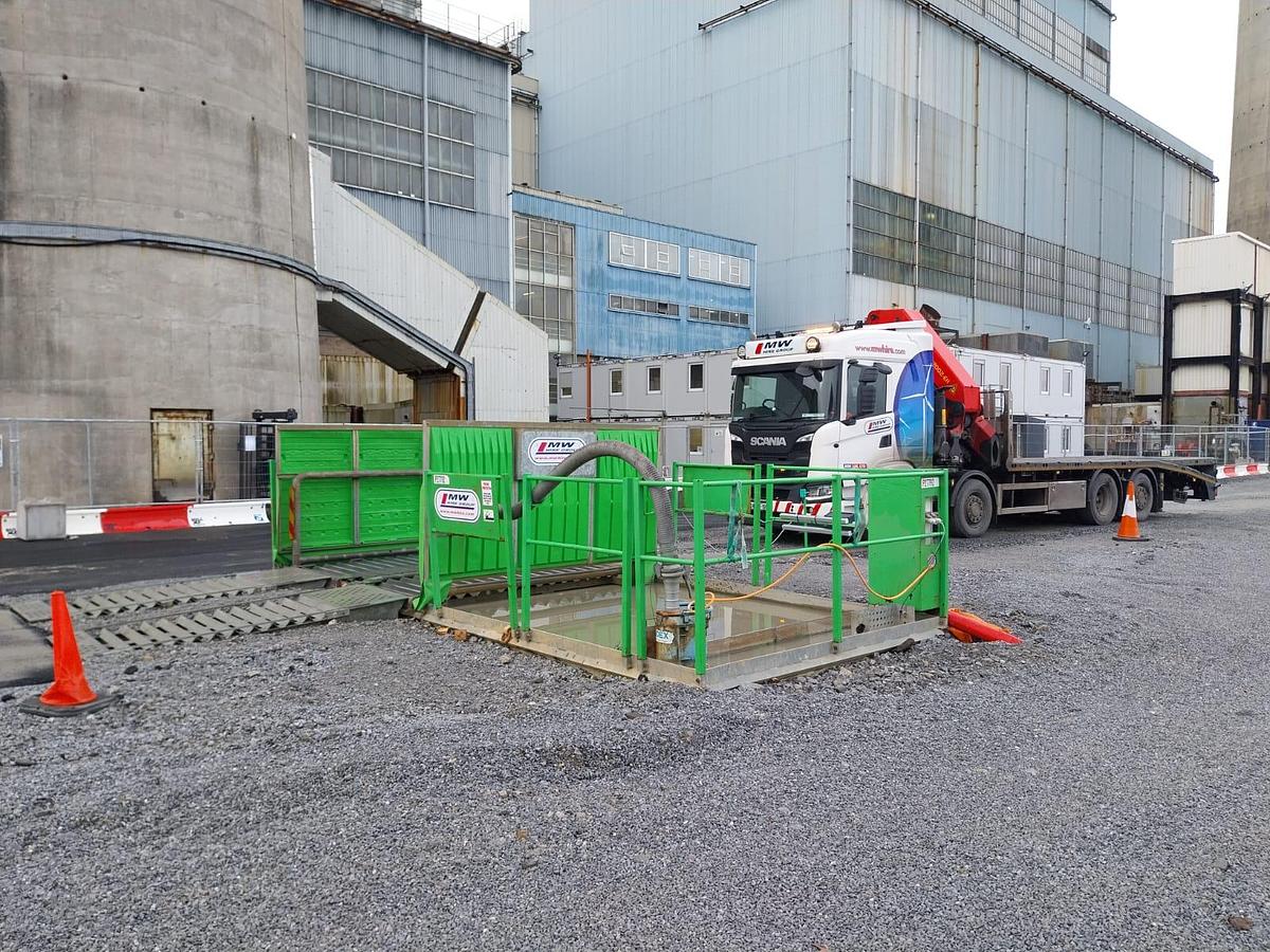 Cross Powered Wheel Wash System