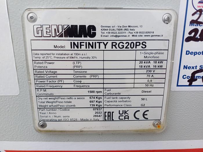 Used Infinity RG20PS