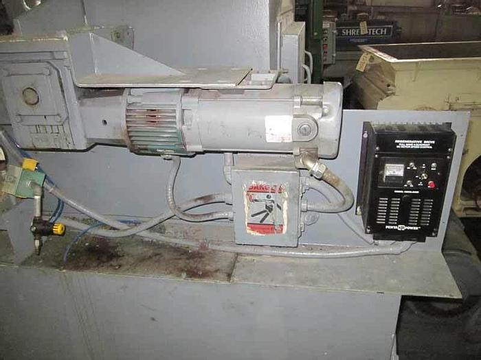 Used 75HP NELMOR GRANULATOR MDL G1436MB WITH FEED ROLLS