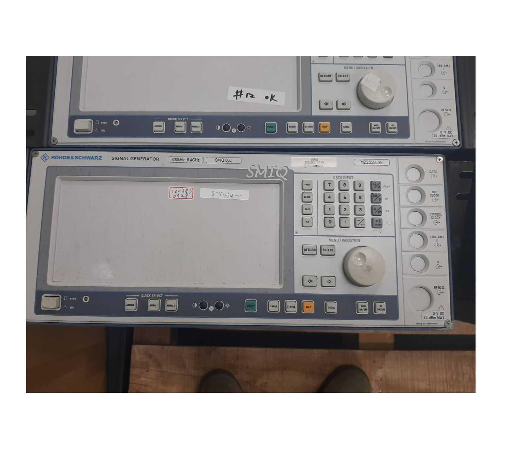 Used SMIQ06L 300 KHz to 6.4 GHz, pn 875-0728-00