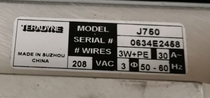 On-sale Teradyne J750 Tester sn 0634E2458