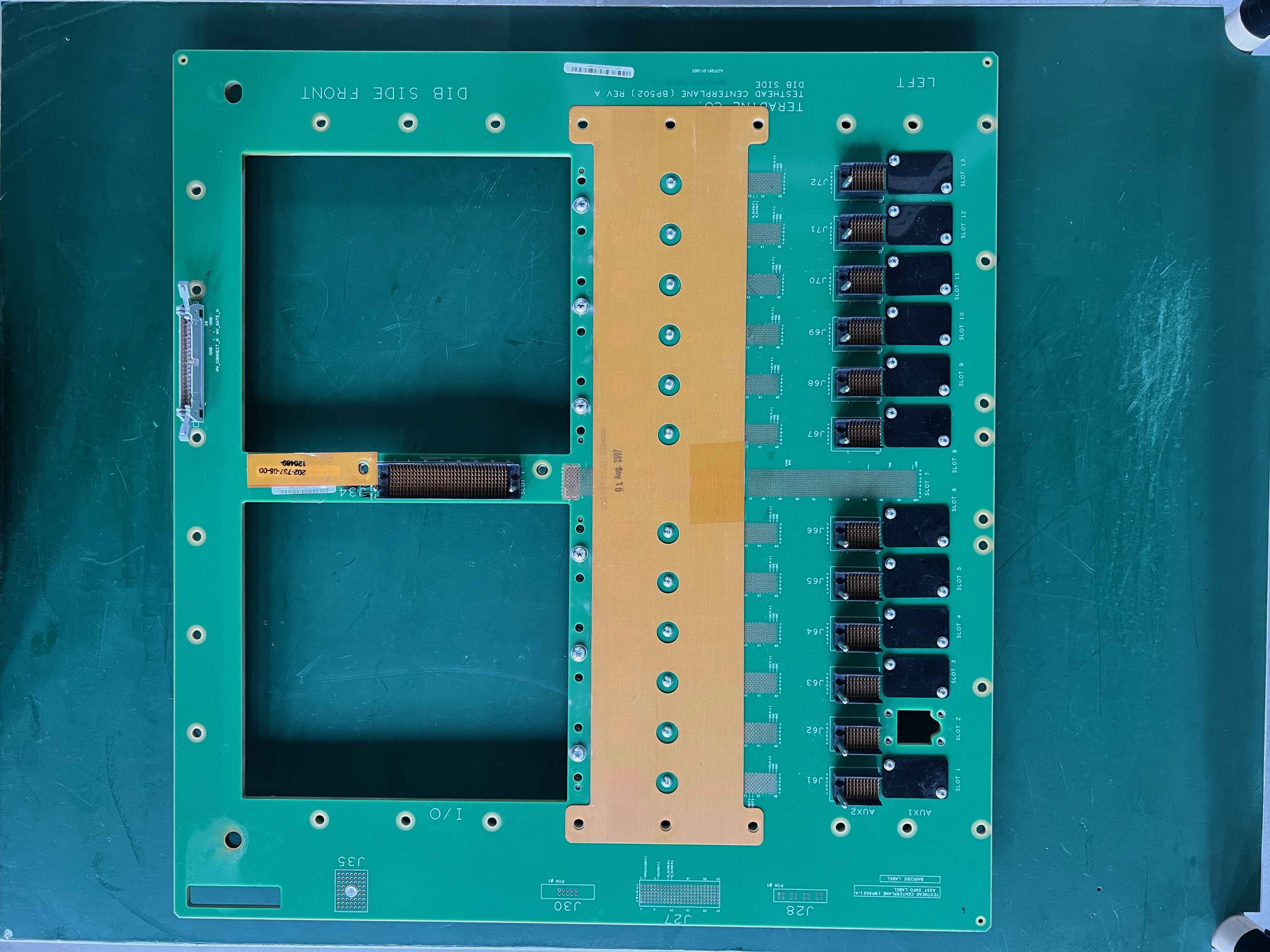 Used Teradyne microFLEX Testhead centerplane (BP502) RevA