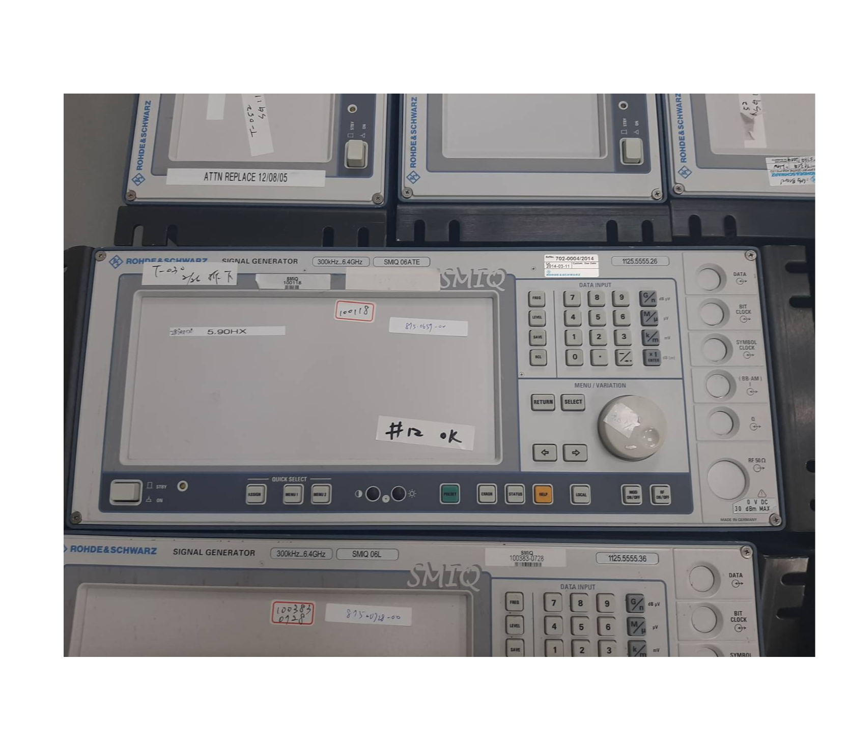 Used SMIQ06, 300KHz-6.4GHz pn 875-0657-00