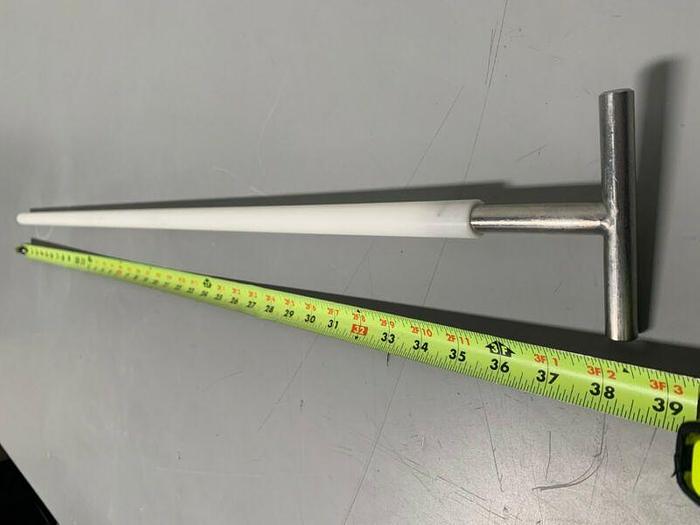 Used Stainless Steel Pointed-Plunger Lance Sampler Probe w/ 35" Rod