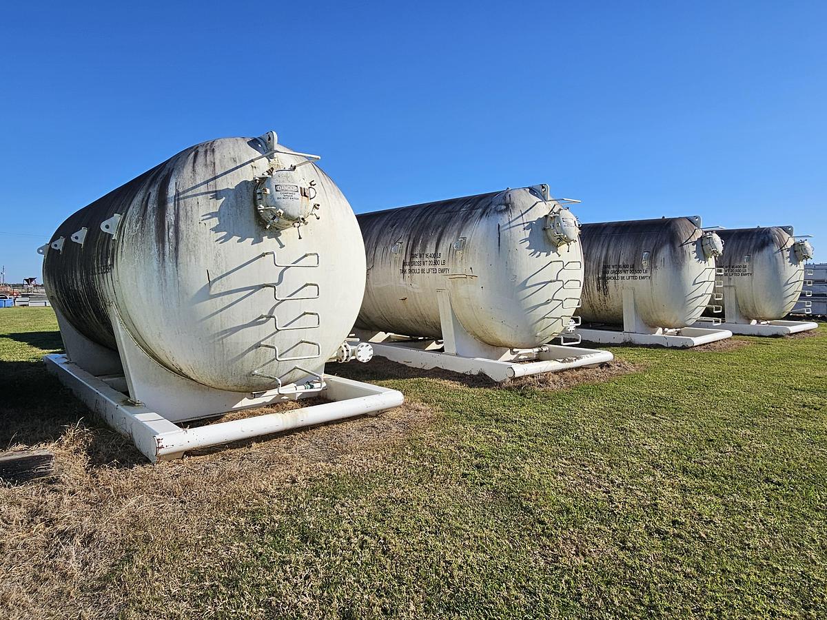 Used (4) Bulk Cement Tanks