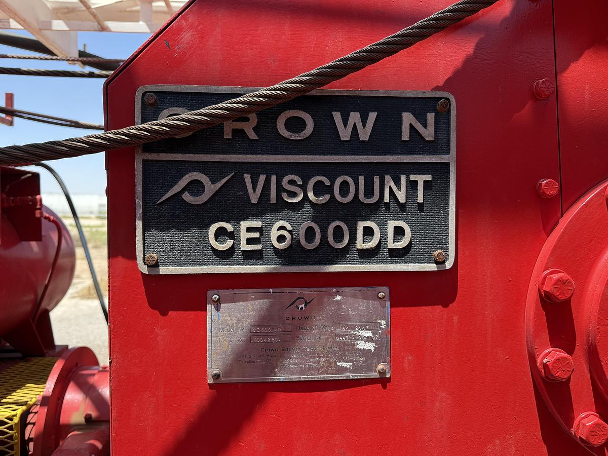 Used 2007 Crown CE 600 Well Service Rig