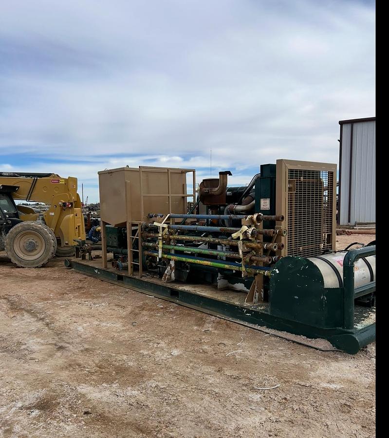 Used 600 HP Skidded Triplex Pump