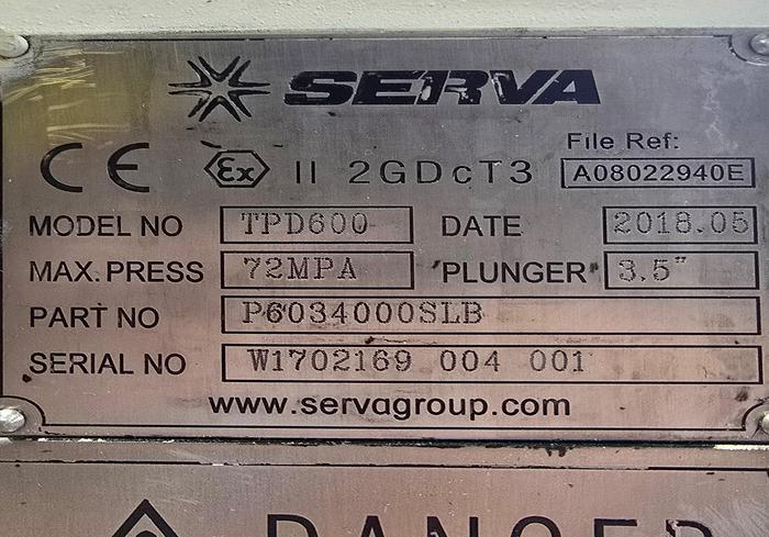 Serva TPD600 Triplex Fluid End